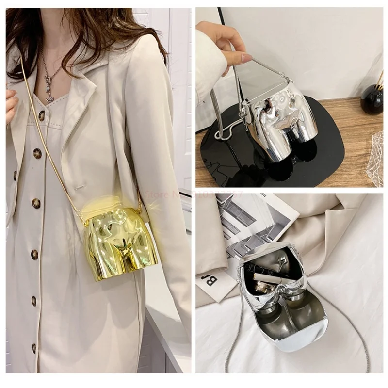 Golden Lipstick Pouch Evening Bags for Women Butt Shape Acrylic Chain Shoulder Bags Headphone Purses and Handbags Crossbody Bag
Golden Lipstick Pouch Evening Bags for Women Butt Shape Acrylic Chain Shoulder Bags Headphone Purses and Handbags Crossbody Bag