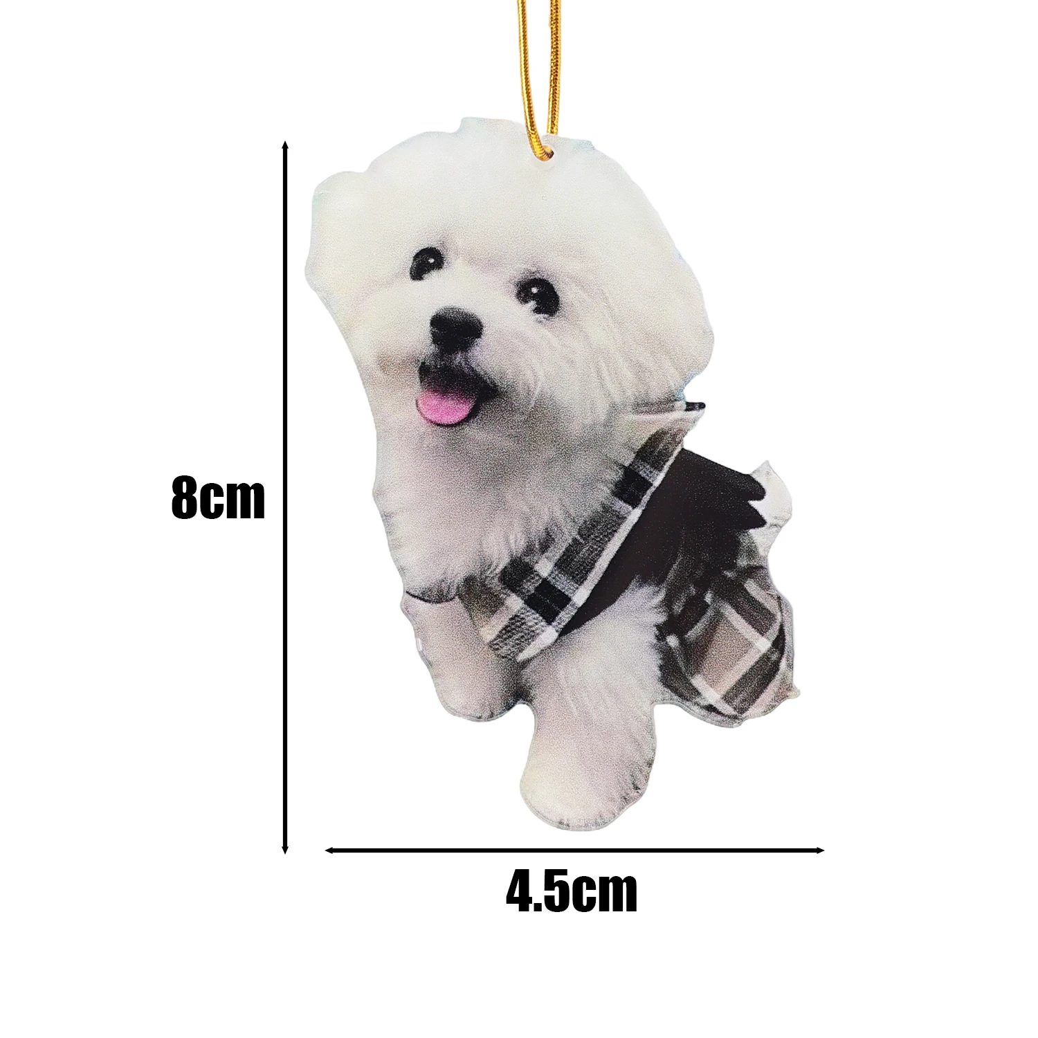 Универсальный 2D акриловый милый щенок зеркальный кулон плоский дизайн праздничная вешалка для украшения интерьера автомобиля с золотой веревкой
Универсальный 2D акриловый милый щенок зеркальный кулон плоский дизайн праздничная вешалка для украшения интерьера автомобиля с золотой веревкой