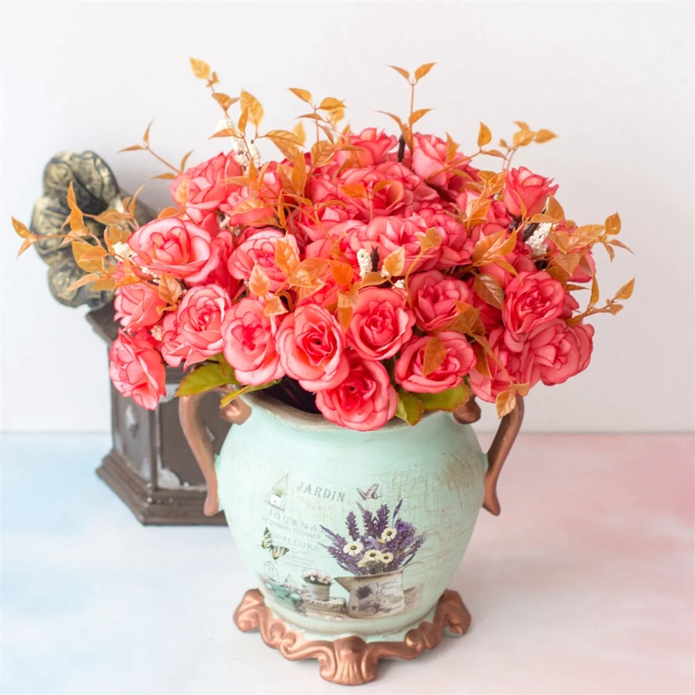 Artificial Flower 7 Branches 14 Flowers Persian Rose European Artificial Flower Bouquet Plastic Pompom Decoration
Artificial Flower 7 Branches 14 Flowers Persian Rose European Artificial Flower Bouquet Plastic Pompom Decoration