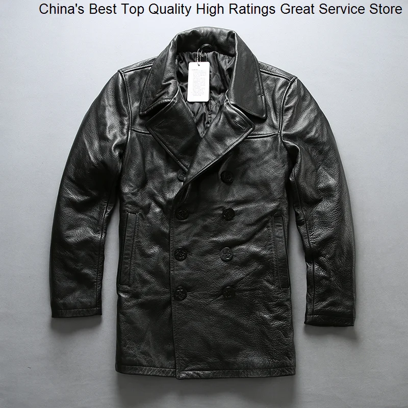 Genuine arrival,Men 5 Autumn days Winter Vintage Classic Cow Leather Coat Casual Plus Size Formal Black Jacket
Genuine arrival,Men 5 Autumn days Winter Vintage Classic Cow Leather Coat Casual Plus Size Formal Black Jacket