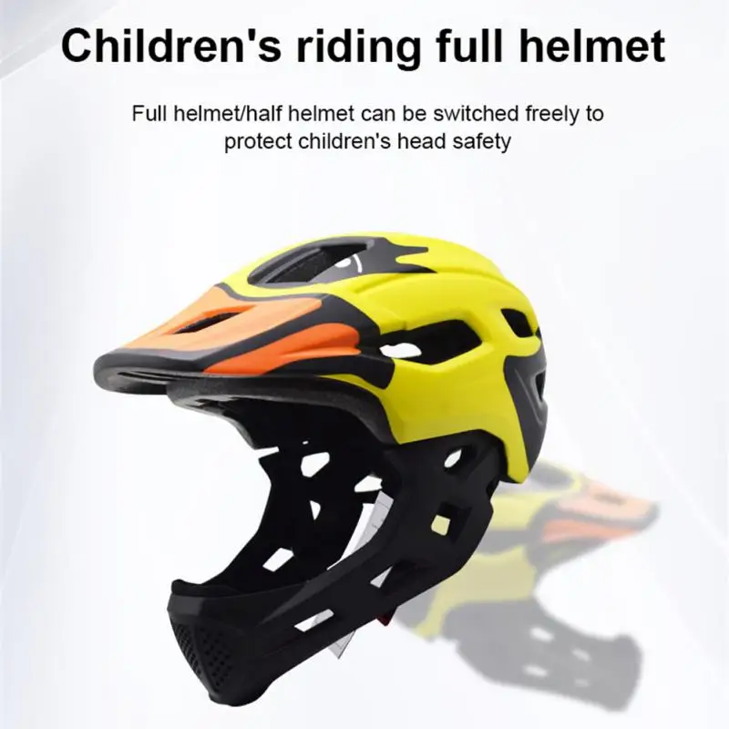 

Детский полностью закрытый велосипедный шлем, шлем для горного и горного велосипеда, шлем на все лицо DH MTV, горный велосипедный шлем для детей