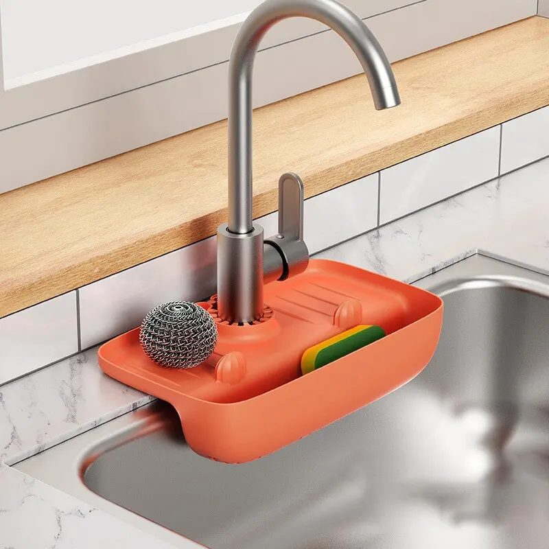 Faucet Drainer Rack Non-slip Countertop Mat Kitchen Wipe Sponge Wipe Drainer Organizer Rack Kitchen Accessories Tools
Faucet Drainer Rack Non-slip Countertop Mat Kitchen Wipe Sponge Wipe Drainer Organizer Rack Kitchen Accessories Tools