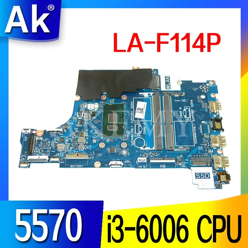 Материнская плата для ноутбука DELL Inspiron 15 5570 с SR2UW i3-6006u 079Y7F CAL60 CN-079Y7F DDR4 MB 100% протестирована Быстрая доставка
Материнская плата для ноутбука DELL Inspiron 15 5570 с SR2UW i3-6006u 079Y7F CAL60 CN-079Y7F DDR4 MB 100% протестирована Быстрая доставка