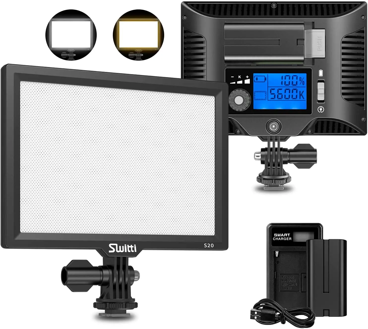 Discount Switti S20 On-Camera Video Lights, Mountable LED Light for DSLR Cameras/Camcorder | for Vlogging, Photography, Video,
Discount Switti S20 On-Camera Video Lights, Mountable LED Light for DSLR Cameras/Camcorder | for Vlogging, Photography, Video,