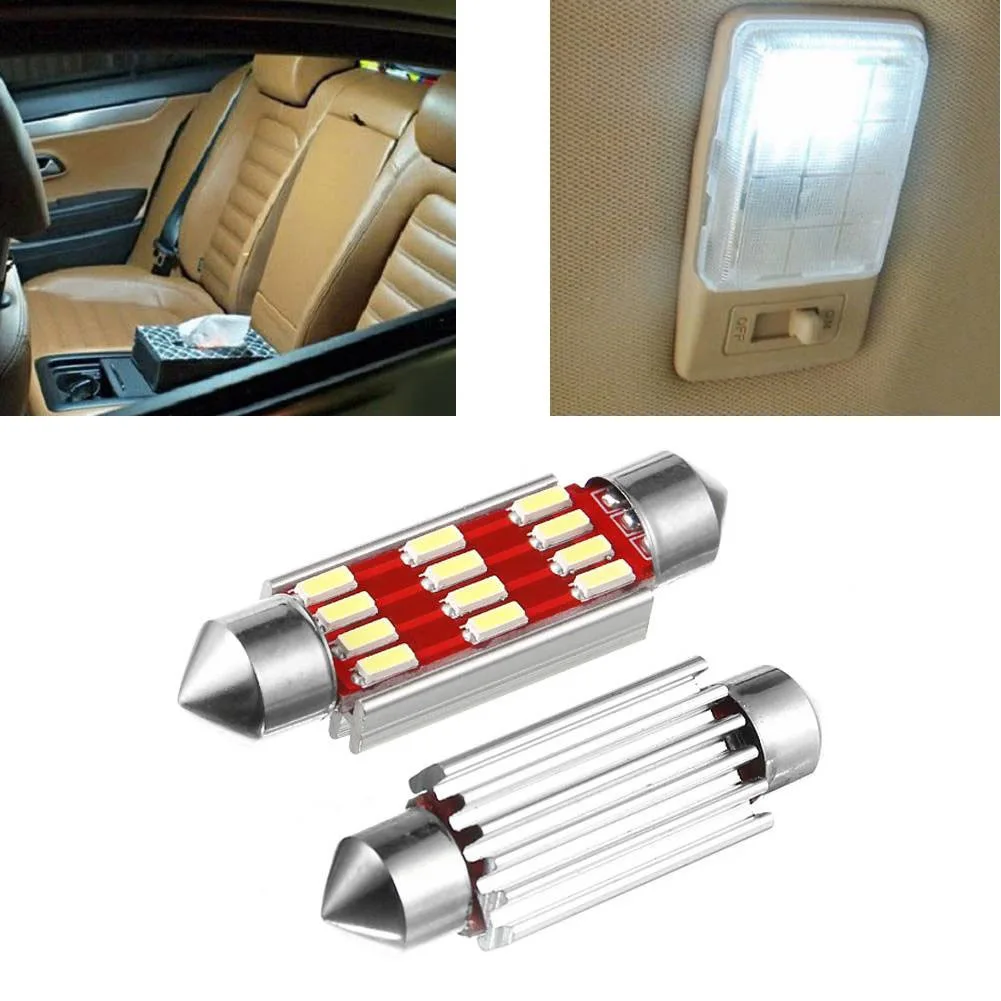 

1pc 12V Car Light LED Bulb C5W C10W 180LM 6500K White Super Bright Auto Interior Reading Lamp License Plate Lights Accessories