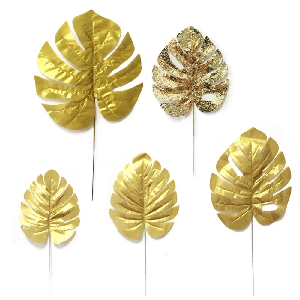 10pcs/Lot Artificial Gold Tortoise Leaf Tail Palm Maple Simulation Monstera Leaf Hawaii Birthday Wedding Party Decoration Supply
10pcs/Lot Artificial Gold Tortoise Leaf Tail Palm Maple Simulation Monstera Leaf Hawaii Birthday Wedding Party Decoration Supply