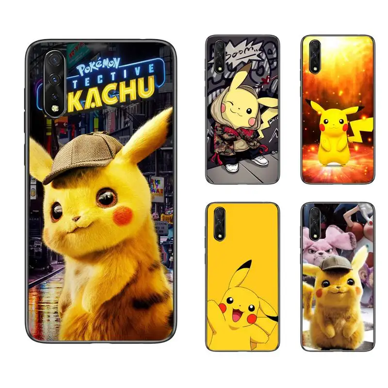 

Cute cartoon pikachu Phone Case For vivo Y53 Y55 Y66 Y67 Y69 Y71 Y75 Y79 Y81 Y83 Y85 Y91 Y81S Y97 x9s x20 plus cover