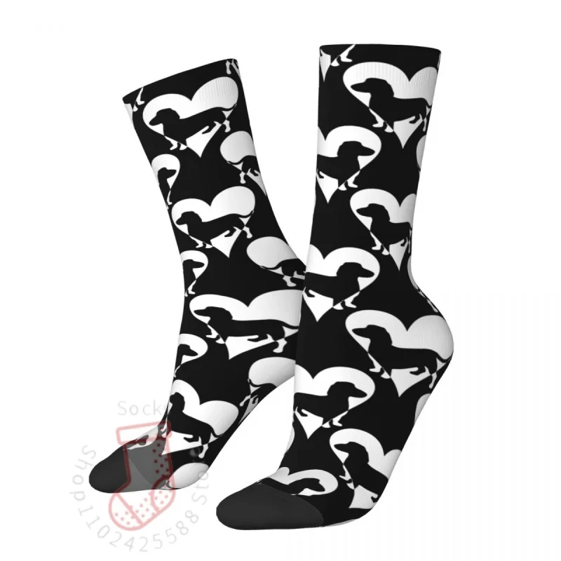 Dashund Dog Heart Socks Men Women Funny Happy Socks Harajuku All Year Long Middle Tube Socks Gift
Dashund Dog Heart Socks Men Women Funny Happy Socks Harajuku All Year Long Middle Tube Socks Gift
