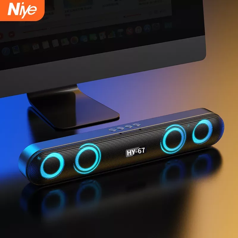 Computer Speaker Desktop Bluetooth Speakers Rechargeable 6D Deep Bass Stereo Subwoofer Wired For Laptop PC Aux 3.5mm Loudspeaker
Computer Speaker Desktop Bluetooth Speakers Rechargeable 6D Deep Bass Stereo Subwoofer Wired For Laptop PC Aux 3.5mm Loudspeaker