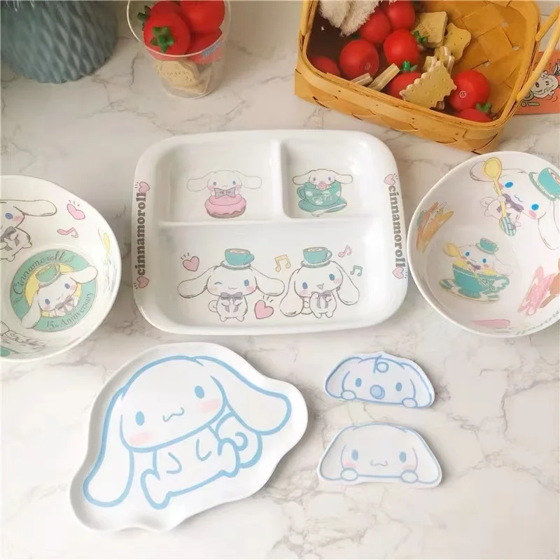 Sanrio Cinnamoroll Children Tableware Anime Fruit Bowl Sauce Dish Dinner Plate Cups Kids Baby Plate Dining Bowl Tray Gift
Sanrio Cinnamoroll Children Tableware Anime Fruit Bowl Sauce Dish Dinner Plate Cups Kids Baby Plate Dining Bowl Tray Gift
