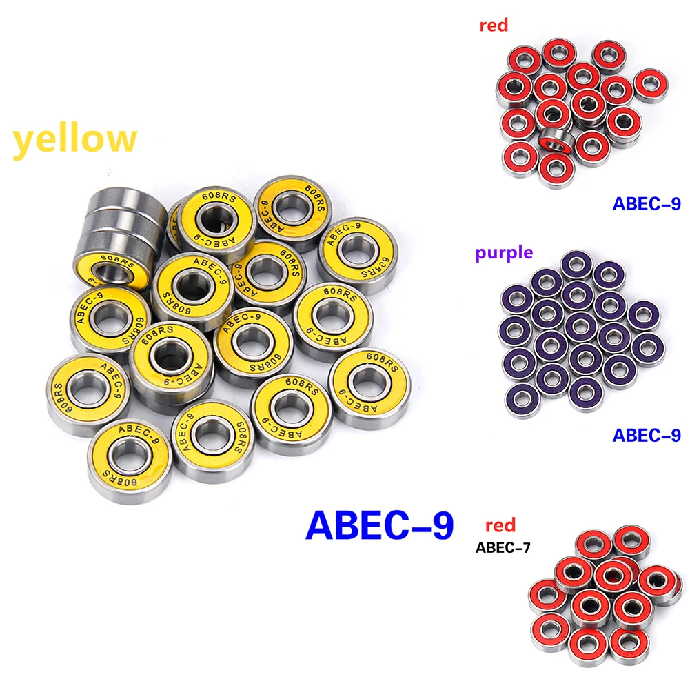 ABEC-7/ABEC-9 608 Skateboard Wheel Stainless Bearing 8x22x7mm Steel Skateboards Bearings Skate Board Roller Scooter Accessories
ABEC-7/ABEC-9 608 Skateboard Wheel Stainless Bearing 8x22x7mm Steel Skateboards Bearings Skate Board Roller Scooter Accessories