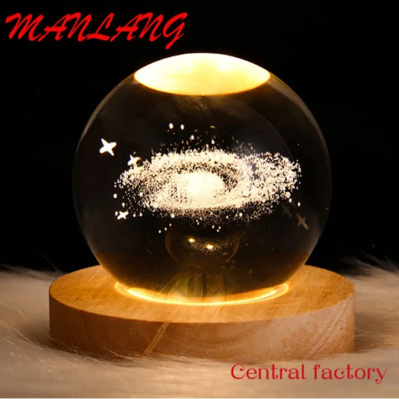 Custom 3d Crystal Ball Night Light For Atmosphere Decoration Wooden Base Led Night Pendant Lamp Planet For Indoor Decor
Custom 3d Crystal Ball Night Light For Atmosphere Decoration Wooden Base Led Night Pendant Lamp Planet For Indoor Decor