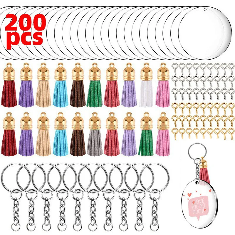Free Shipping 200 Pcs Tassel Pendant Acrylic Keychains Kit for Couple Jewlry Gifts DIY Charms Pendant Accessories Material New
Free Shipping 200 Pcs Tassel Pendant Acrylic Keychains Kit for Couple Jewlry Gifts DIY Charms Pendant Accessories Material New