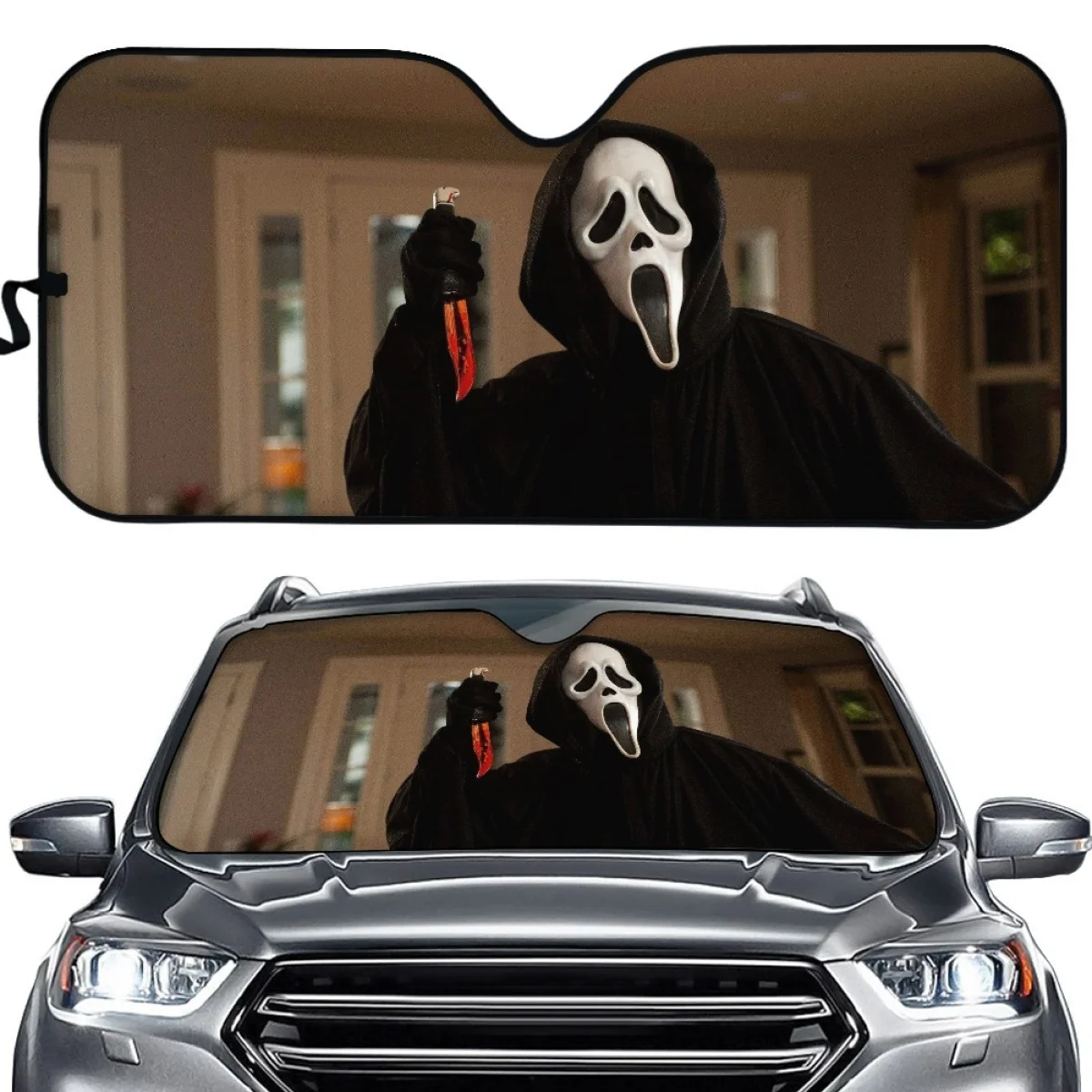 Horror Movie Killer Fear SunShade UV Printing Sun Resistant Windshield Covers Vehicle Clean Protector Washable Stretch Fabrics
Horror Movie Killer Fear SunShade UV Printing Sun Resistant Windshield Covers Vehicle Clean Protector Washable Stretch Fabrics