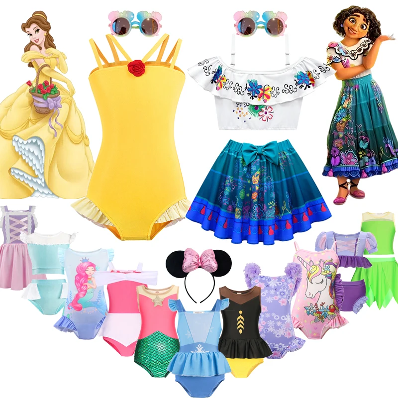 Disney Girl Swimsuit Children's Elsa Encanto Isabela Jasmine Swimwear Belle Mermaid Ariel Kids Bikini Sets Unicorn Bathing Suit
Disney Girl Swimsuit Children's Elsa Encanto Isabela Jasmine Swimwear Belle Mermaid Ariel Kids Bikini Sets Unicorn Bathing Suit
