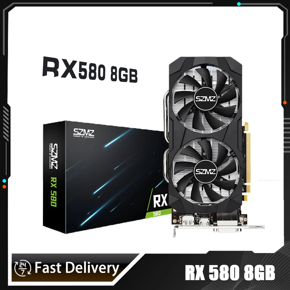 RX 580 8GB Graphics Card RX 588 Radeon Video Card GDDR5 256Bit for Gaming GPU Display Card Placa De Video 8GB
RX 580 8GB Graphics Card RX 588 Radeon Video Card GDDR5 256Bit for Gaming GPU Display Card Placa De Video 8GB