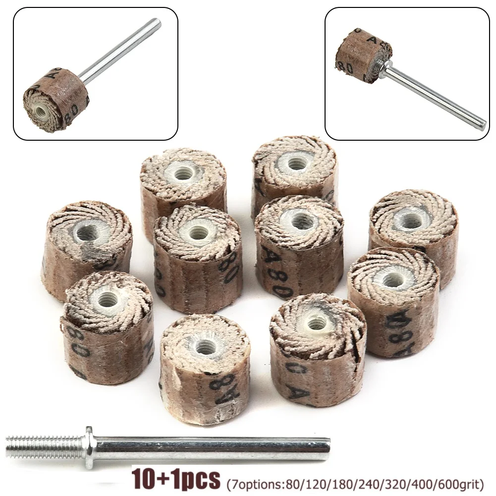 10pcs Flap Wheel Disc Sanding Drill Abrasive Sandpaper 80-600Grit Polishing Grinder Disc For Rotary Dremel Tools
10pcs Flap Wheel Disc Sanding Drill Abrasive Sandpaper 80-600Grit Polishing Grinder Disc For Rotary Dremel Tools