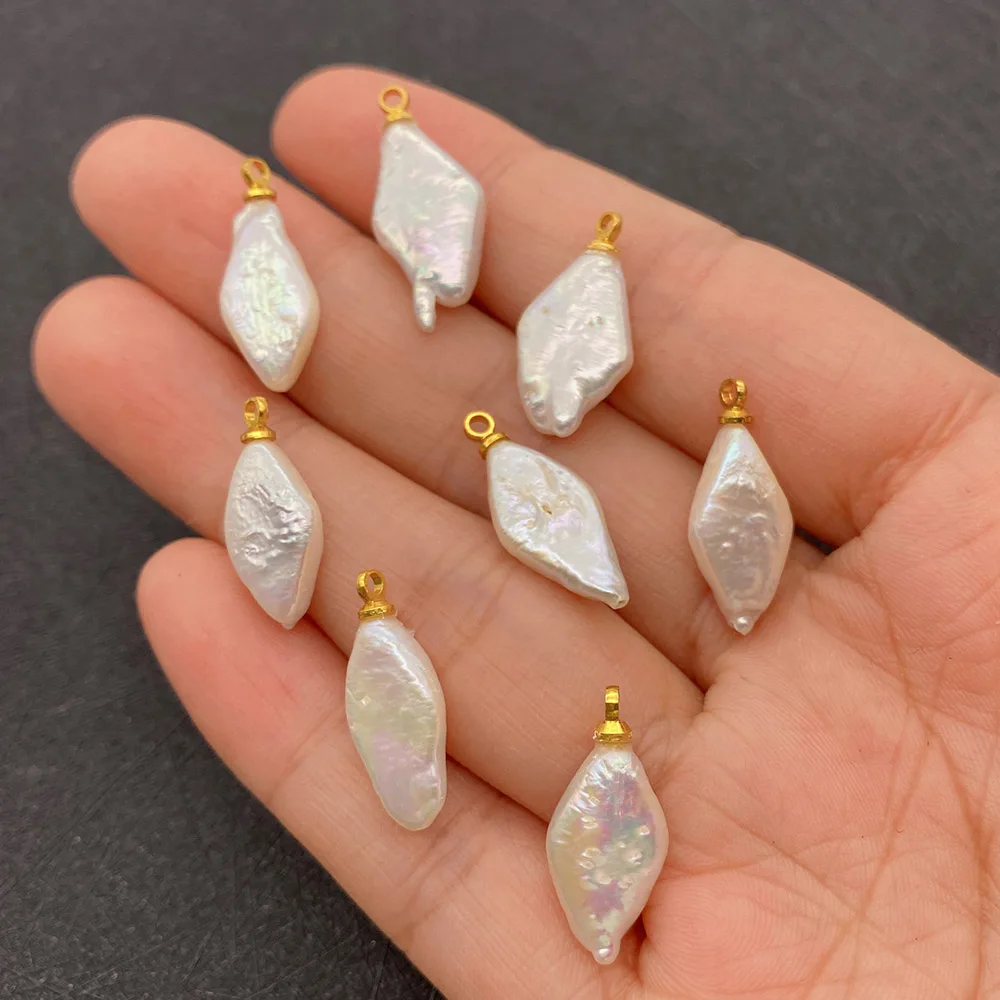 Diamond Charm Natural Freshwater Pearls for DIY Jewellery Supplies Necklace Pendant Bracelet Earrings Accessories Wholesale
Diamond Charm Natural Freshwater Pearls for DIY Jewellery Supplies Necklace Pendant Bracelet Earrings Accessories Wholesale