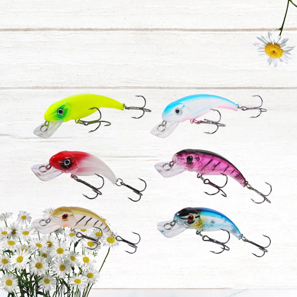 6 Pcs Fish Shape Lures Fishing Lifelike Baits Bass Simulation Saltwater Freshwater
6 Pcs Fish Shape Lures Fishing Lifelike Baits Bass Simulation Saltwater Freshwater