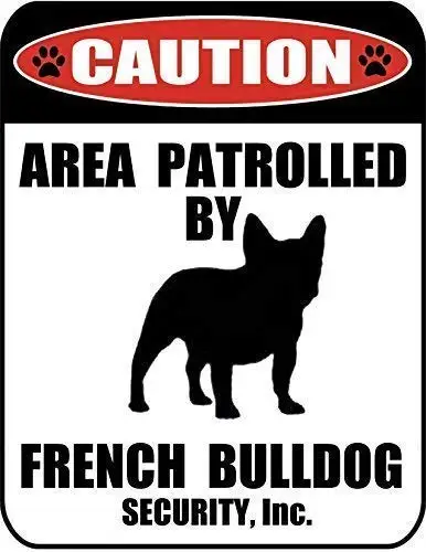 Great Tin Sign Caution Area Patrolled By a French Bulldog Dog Sign Outdoor & Indoor Sign Wall Decoration 12X8 Inch
Great Tin Sign Caution Area Patrolled By a French Bulldog Dog Sign Outdoor & Indoor Sign Wall Decoration 12X8 Inch