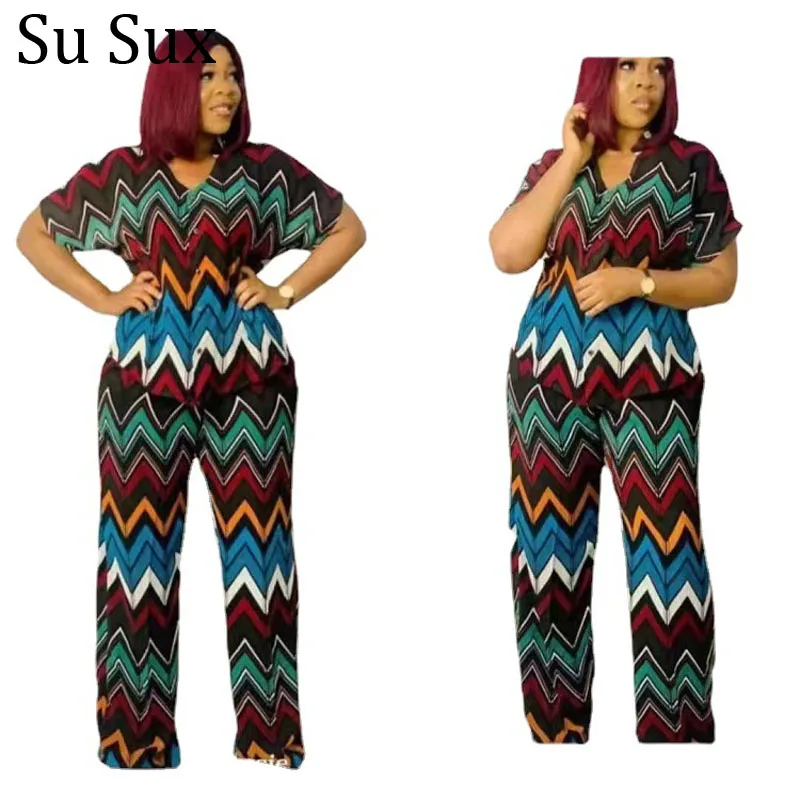 Striped Print Short Sleeve Pant Suits 2 Piece Set Women Office Lady Turn Down Collar Blouse Shirt and Long Pants Outfits 2022
Striped Print Short Sleeve Pant Suits 2 Piece Set Women Office Lady Turn Down Collar Blouse Shirt and Long Pants Outfits 2022