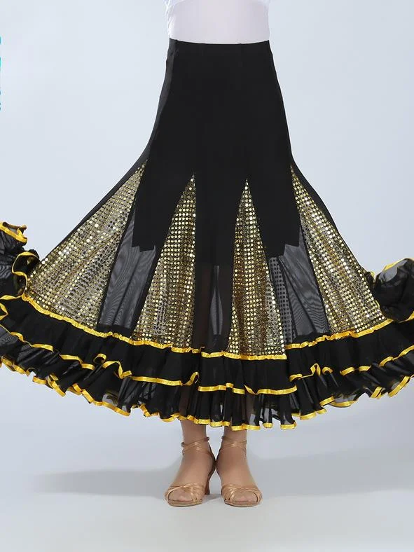 Women Sequined Modern Dance Competition Skirt Waltz Dance Show Skirt Ballroom Dance Practice Wear Women Dance Costume
Women Sequined Modern Dance Competition Skirt Waltz Dance Show Skirt Ballroom Dance Practice Wear Women Dance Costume