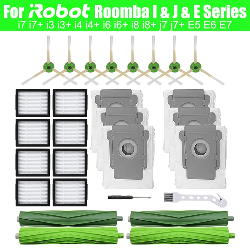 Replacement Accessory Kit For Irobot Roomba I7 I7+ I3 I3+ I4 I4+ I6 I6+ I8 I8+ J7 J7+ E5 E6 E7 Robot Vacuum Cleaner B
Replacement Accessory Kit For Irobot Roomba I7 I7+ I3 I3+ I4 I4+ I6 I6+ I8 I8+ J7 J7+ E5 E6 E7 Robot Vacuum Cleaner B