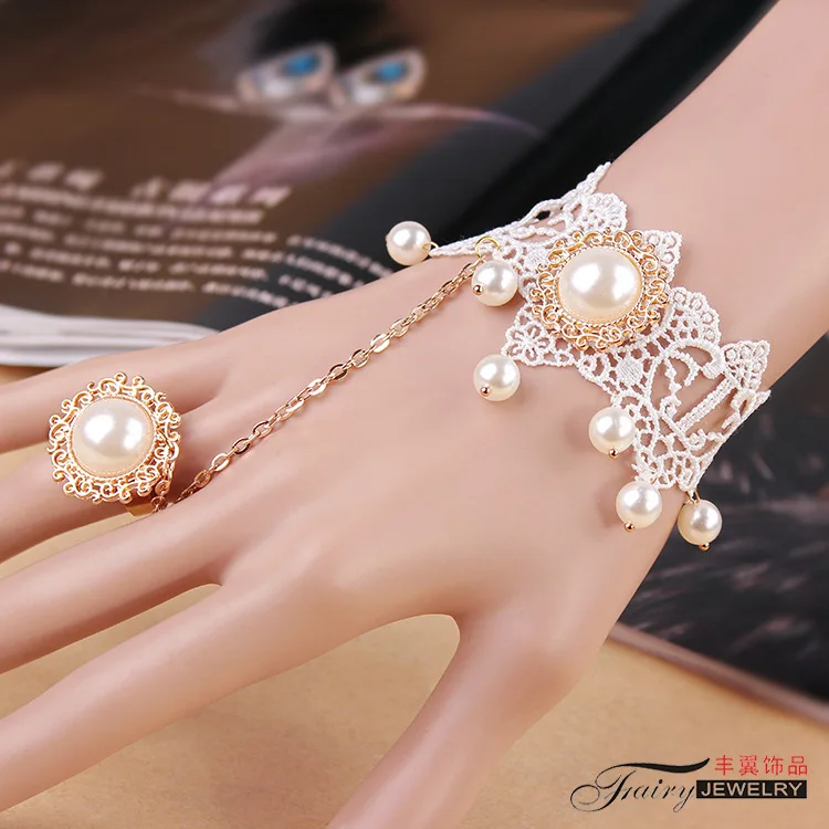 Handmade Vintage White Lace Bracelet for Women Accessories Gothic Wrist Jewelry Lady Party Jewelry Bracelet Bangle
Handmade Vintage White Lace Bracelet for Women Accessories Gothic Wrist Jewelry Lady Party Jewelry Bracelet Bangle