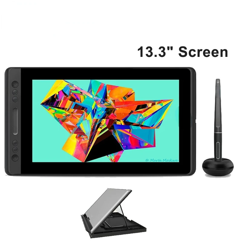 Pen Display Digital Graphic Tablet Monitor Battery-Free 8192 levels Pen Drawing Monitor Tilt Function
Pen Display Digital Graphic Tablet Monitor Battery-Free 8192 levels Pen Drawing Monitor Tilt Function