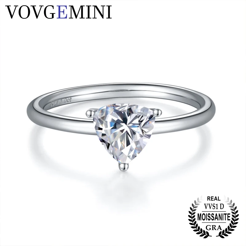 VOVGEMINI Moissanite Engagement Rings Jewelry Women 1ct 6*5mm Pear 1ct 6.5mm Triangle Cut Gem 925 Silver Sterling Solitaire ring
VOVGEMINI Moissanite Engagement Rings Jewelry Women 1ct 6*5mm Pear 1ct 6.5mm Triangle Cut Gem 925 Silver Sterling Solitaire ring