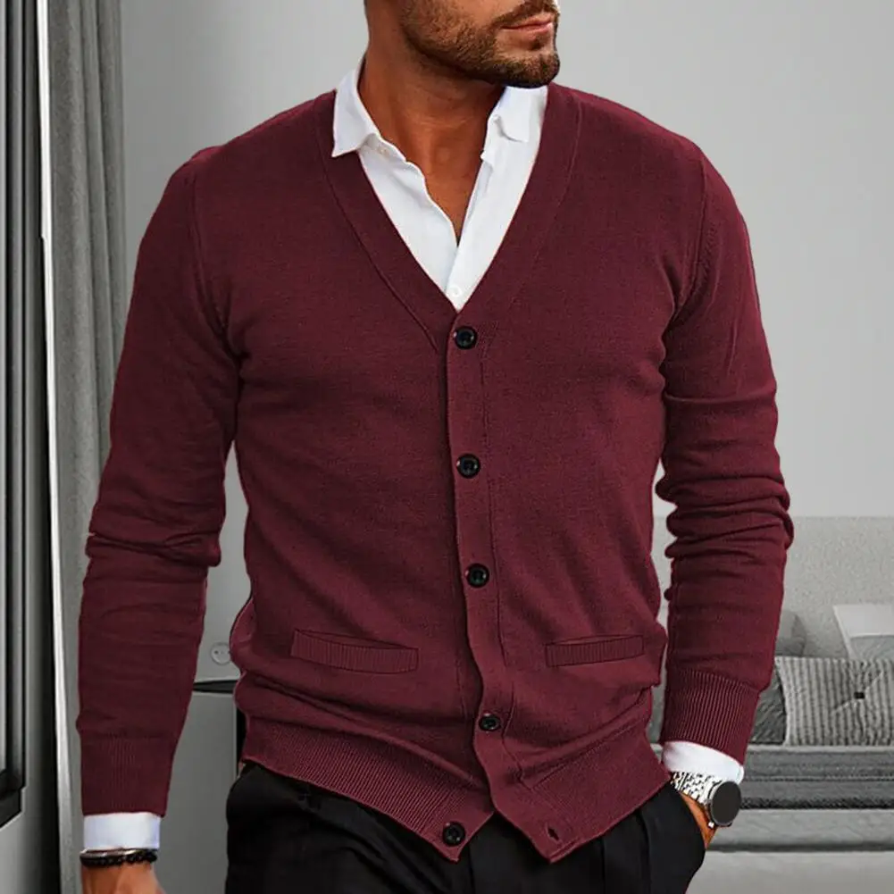 Men Cardigan Sweater Stylish Men's V-neck Cardigan Sweater Slim Fit Soft Knitted Fabric Casual Buttoned Coat for Warmth Elegance
Men Cardigan Sweater Stylish Men's V-neck Cardigan Sweater Slim Fit Soft Knitted Fabric Casual Buttoned Coat for Warmth Elegance
