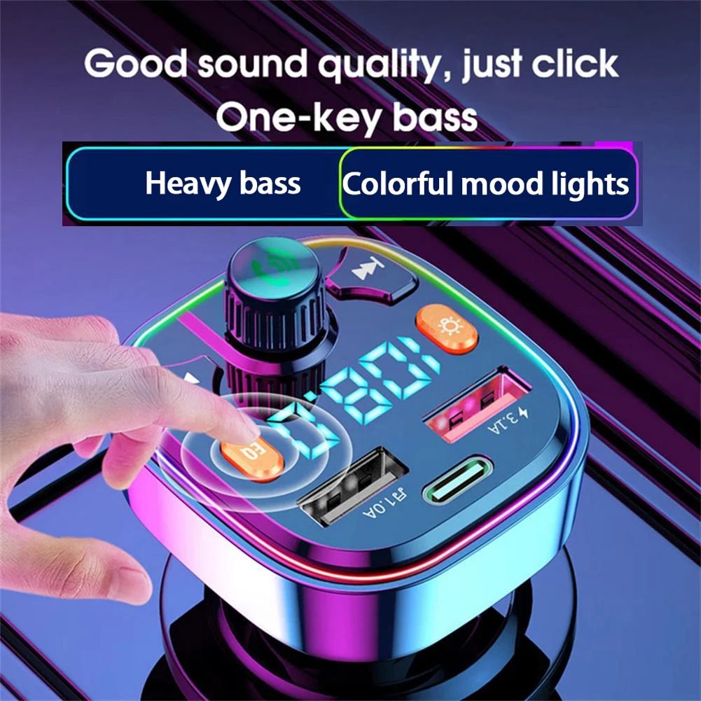 Transmitter Wireless Handsfree Audio Receiver Auto MP3 Player Car Bluetooth-compatible 5.0 Dual USB Fast Charger Car Accessories 
Transmitter Wireless Handsfree Audio Receiver Auto MP3 Player Car Bluetooth-compatible 5.0 Dual USB Fast Charger Car Accessories