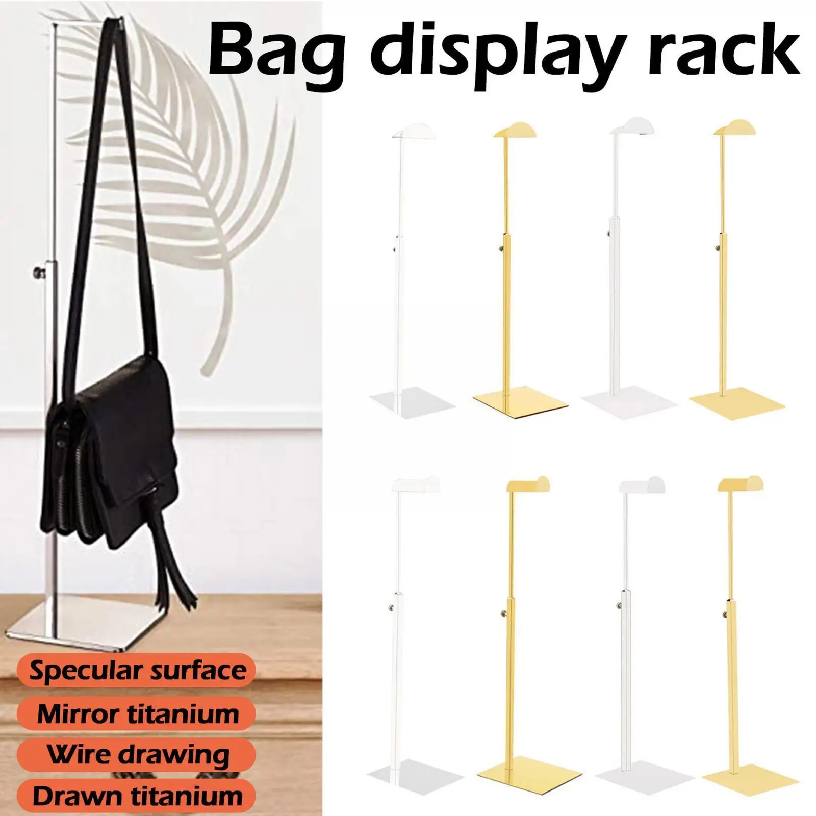 Bag Hanging Scarf Shelf Fashion Stainless Steel Adjustable Purse Handbag Storage Metal Hanger Display Height Accessories St E1X5
Bag Hanging Scarf Shelf Fashion Stainless Steel Adjustable Purse Handbag Storage Metal Hanger Display Height Accessories St E1X5