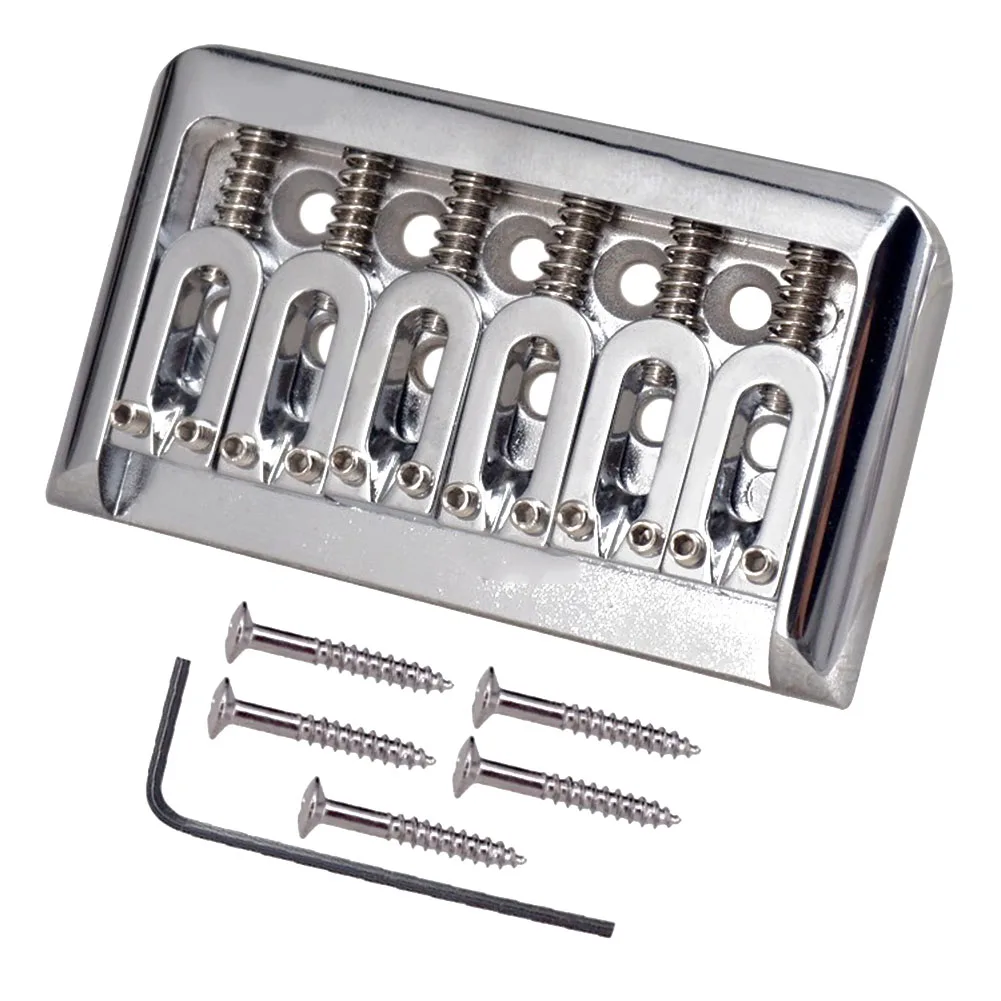 76mm Guitar Bridge Hardtail U Shape E-Guitar Hardtail Saddle Bridge Stringing With Screws Wrench Stringed Instruments Parts
76mm Guitar Bridge Hardtail U Shape E-Guitar Hardtail Saddle Bridge Stringing With Screws Wrench Stringed Instruments Parts