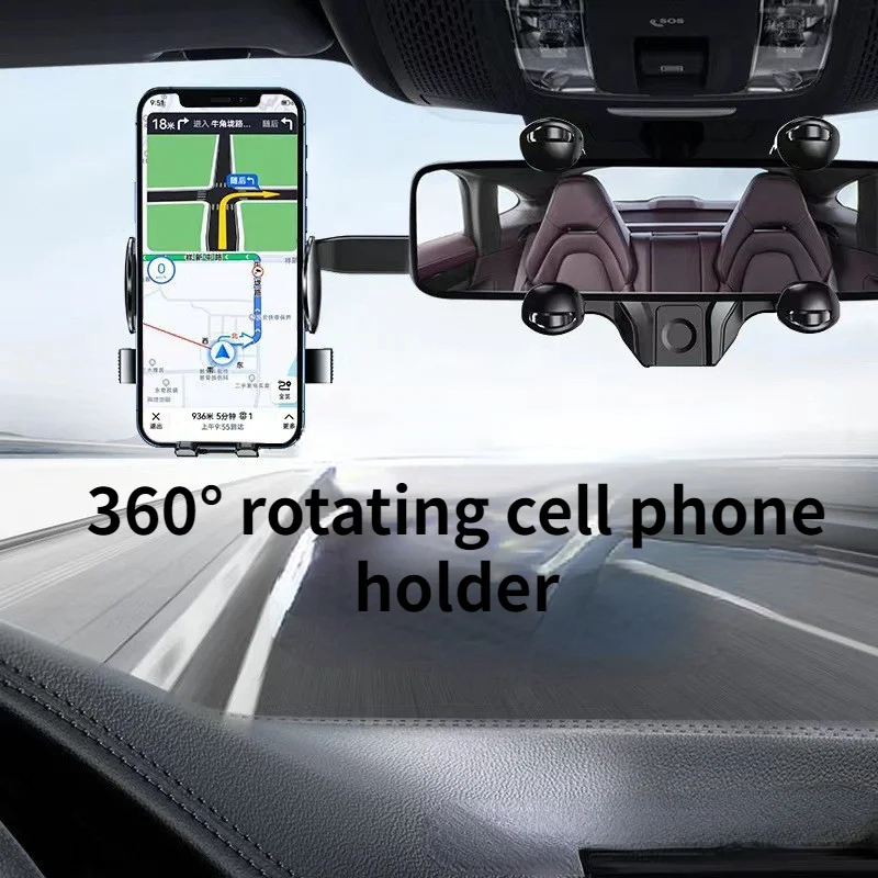 Universal Car Rearview Mirror Phone Holder 360 Degree Rotating Snap Clip Instrument Suspension Car Phone Holder
Universal Car Rearview Mirror Phone Holder 360 Degree Rotating Snap Clip Instrument Suspension Car Phone Holder