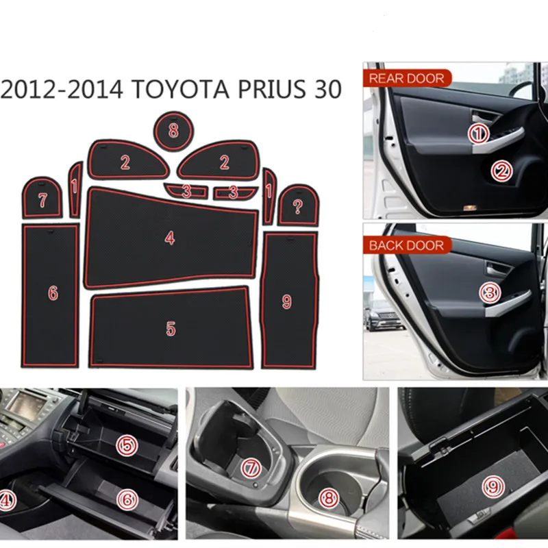 Для Toyota PRIUS 2012-2014 PRIUS 30 держатель стакана подушка коврик с желобом внутренний Противоскользящий коврик держатели Нескользящие коврики автом...
Для Toyota PRIUS 2012-2014 PRIUS 30 держатель стакана подушка коврик с желобом внутренний Противоскользящий коврик держатели Нескользящие коврики автом...
