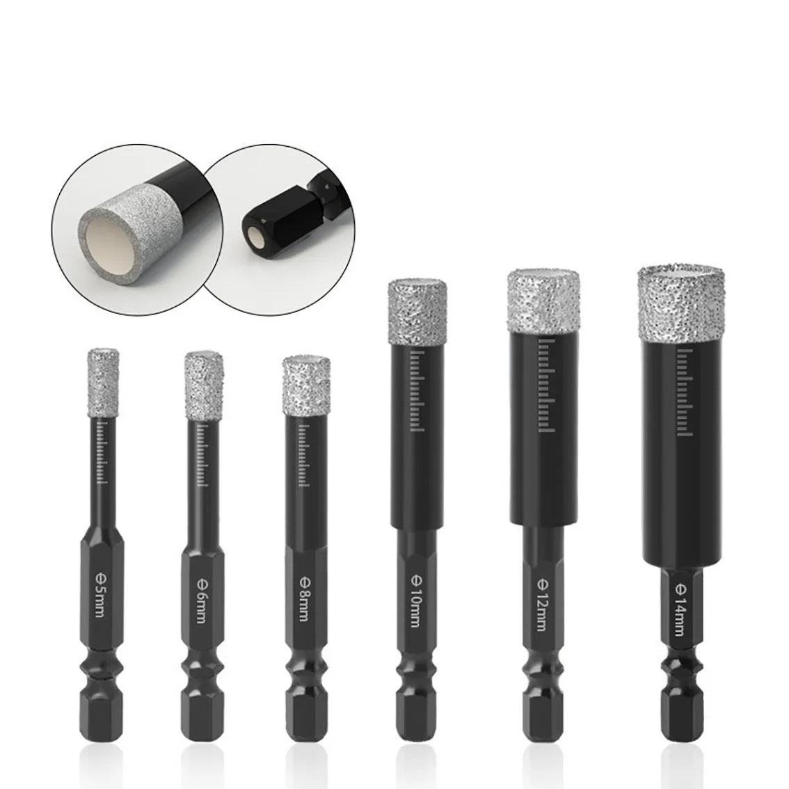 5-16mm Diamond Brazed Dry Drill Bit Hex Handle Hole Saw Ceramic Tile Marble Granite Vitrified Tile Hole Opener Cutting Tools
5-16mm Diamond Brazed Dry Drill Bit Hex Handle Hole Saw Ceramic Tile Marble Granite Vitrified Tile Hole Opener Cutting Tools