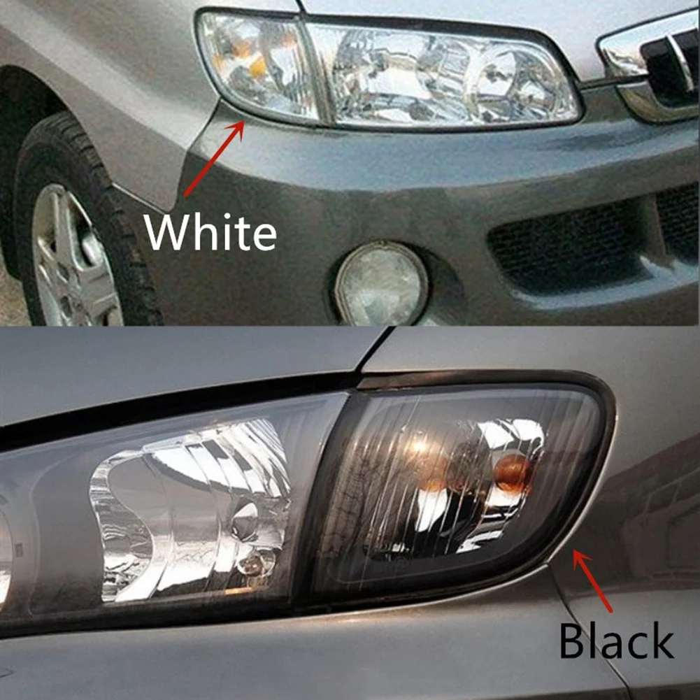 

Pair Front Headlight Corner Light Turn Signal Indicator Lamp for HYUNDAI H1 Starex 1995-2005 Black