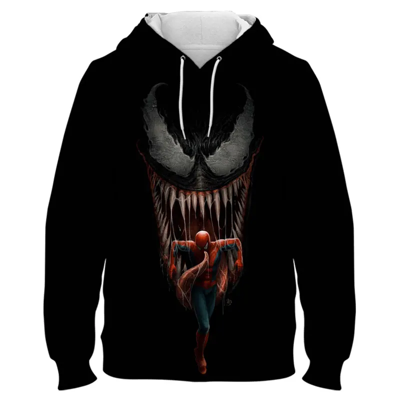 Men's Hooded Spring and Autumn Harajuku Style Men's Hooded Sweater Marvel's New 3D Printed Spider-Man Pullover
Men's Hooded Spring and Autumn Harajuku Style Men's Hooded Sweater Marvel's New 3D Printed Spider-Man Pullover