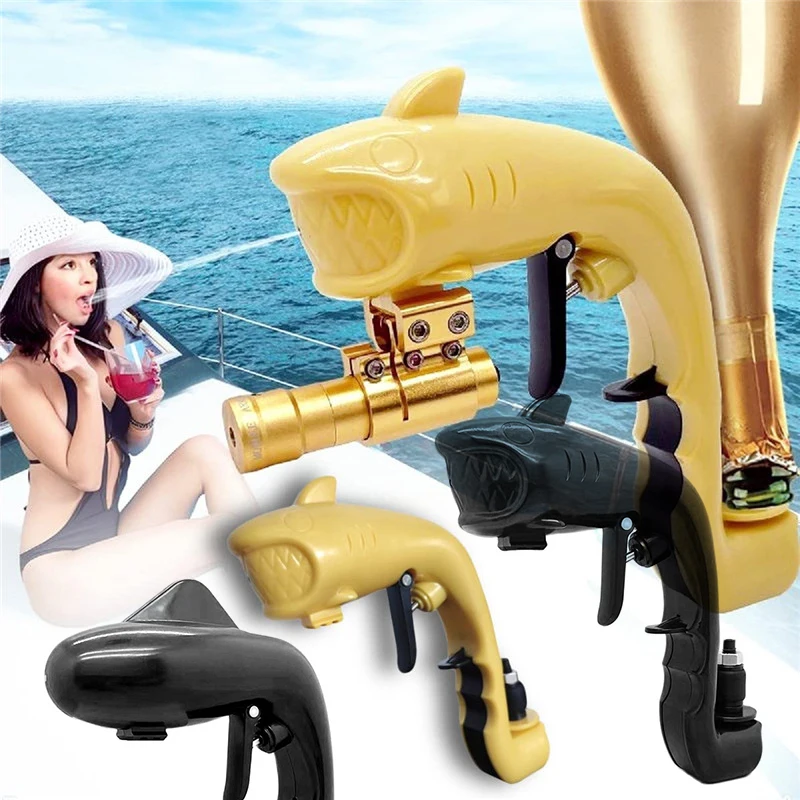 Dolphin Shark Champagne Gun Wine Dispenser Durable Vacuum Plug Shooting Water Dispenser Bottle Beer Sprayer Games Club Bar Tool
Dolphin Shark Champagne Gun Wine Dispenser Durable Vacuum Plug Shooting Water Dispenser Bottle Beer Sprayer Games Club Bar Tool