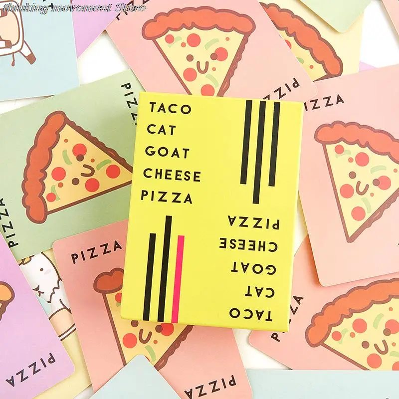 New 1 PC Taco Cat Goat Cheese Pizza Card Game Family Party Fun Game Gift Toy Game
New 1 PC Taco Cat Goat Cheese Pizza Card Game Family Party Fun Game Gift Toy Game