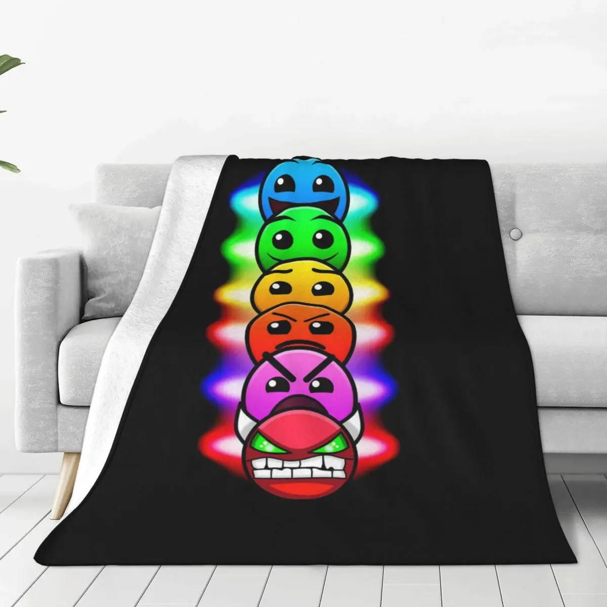 Video Game Geometry Dash Blankets Fleece Spring Autumn Colorful Child Gift Portable Throw Blankets for Bedding Office Rug Piece
Video Game Geometry Dash Blankets Fleece Spring Autumn Colorful Child Gift Portable Throw Blankets for Bedding Office Rug Piece