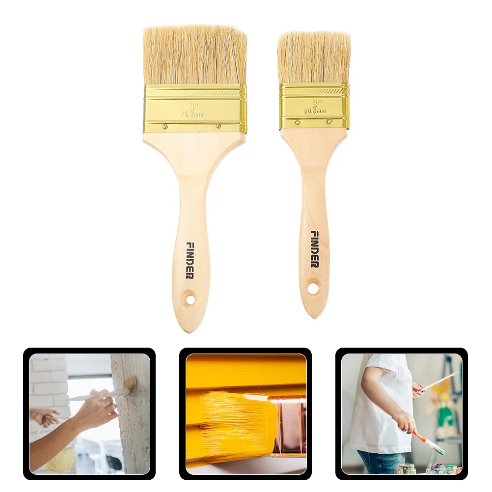2pcs Bristles Chip Paint Brushes Flat Utility Paint Brush Art Utility Paint Brushes
2pcs Bristles Chip Paint Brushes Flat Utility Paint Brush Art Utility Paint Brushes