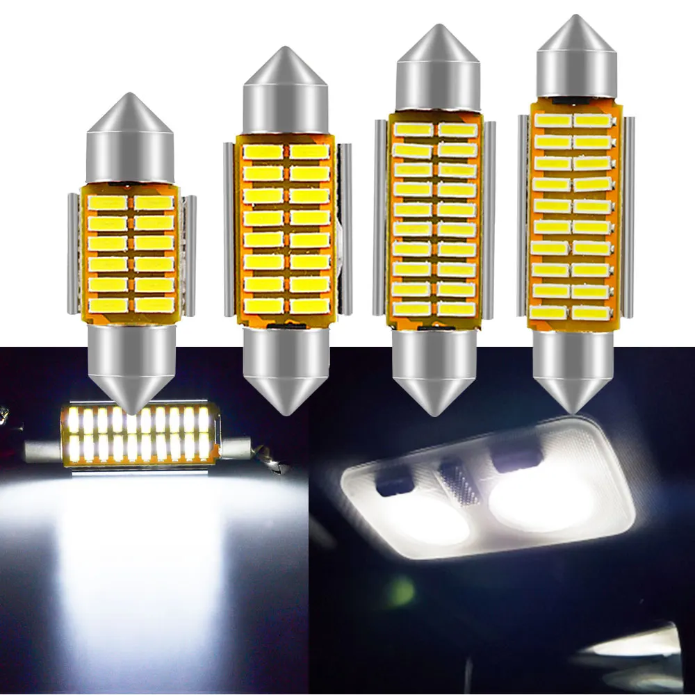 License Plate Lights Dome Festoon Light Reading Led 31mm 36mm 39mm 41mm Bulb C5W C10W 4014 Canbus Error Free Auto Interior Lamp
License Plate Lights Dome Festoon Light Reading Led 31mm 36mm 39mm 41mm Bulb C5W C10W 4014 Canbus Error Free Auto Interior Lamp
