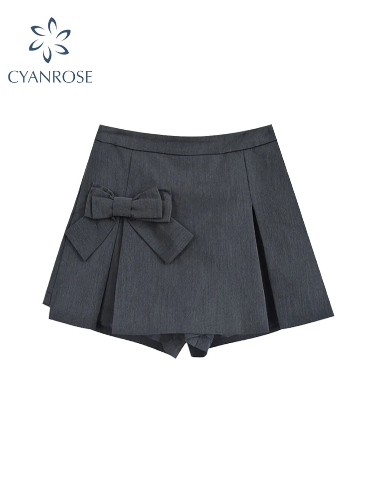 Women Bow Shorts Skirt Office Lady Split High Waist Korean All-match Preppy Style Shorts 2022 Summer Vintage Fashion Streetwear
Women Bow Shorts Skirt Office Lady Split High Waist Korean All-match Preppy Style Shorts 2022 Summer Vintage Fashion Streetwear