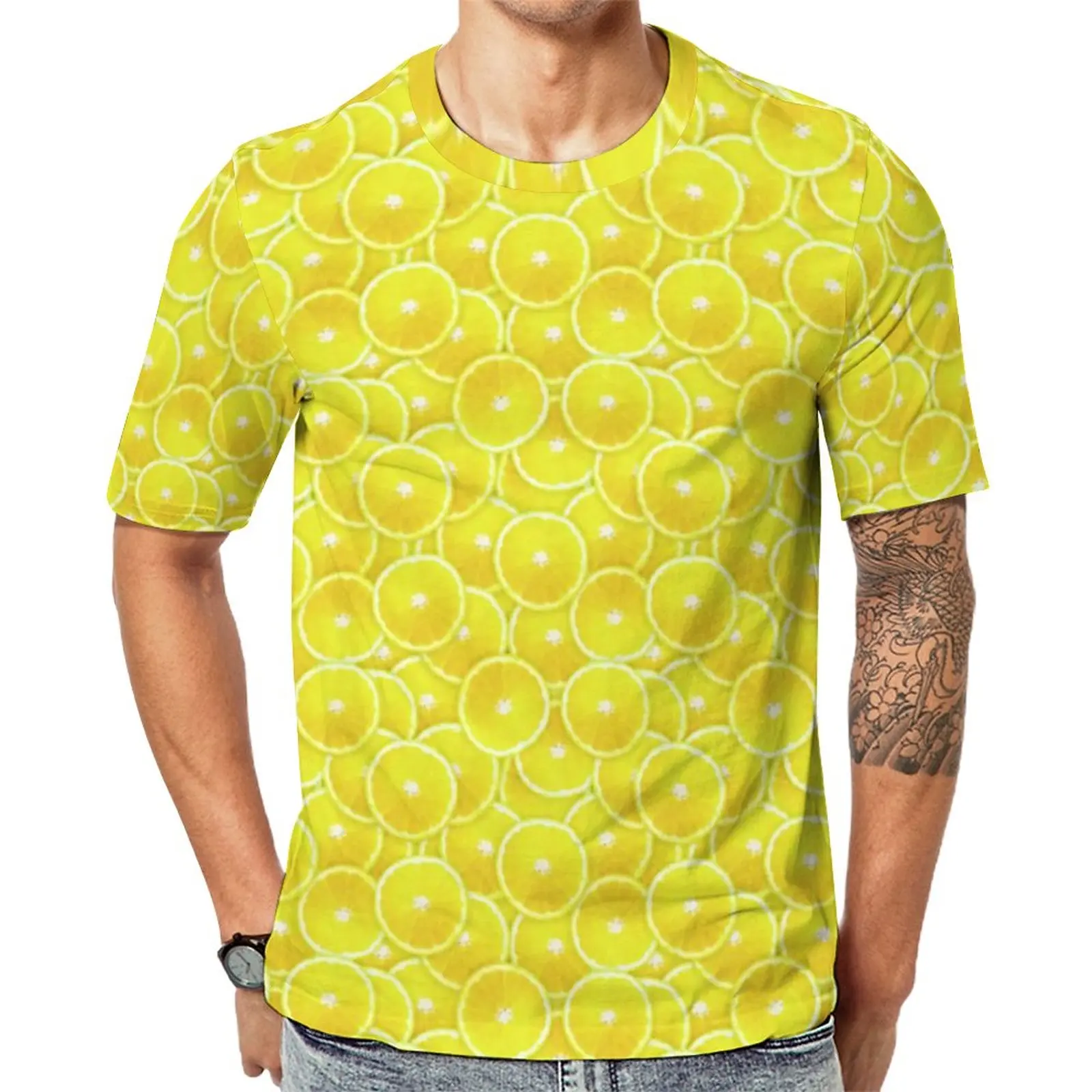 Lemon Slice Print T Shirt Digital Art Popular T-Shirts Man Essential Tee Shirt Summer Short-Sleeved Custom Top Tees Big Size
Lemon Slice Print T Shirt Digital Art Popular T-Shirts Man Essential Tee Shirt Summer Short-Sleeved Custom Top Tees Big Size