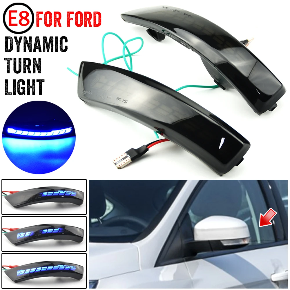 2pcs Dynamic Turn Signal Light LED Side Wing Rearview Mirror Indicator Blinker Light For Ford Focus Mk4 Ab Bj 2019 -2020 
2pcs Dynamic Turn Signal Light LED Side Wing Rearview Mirror Indicator Blinker Light For Ford Focus Mk4 Ab Bj 2019 -2020