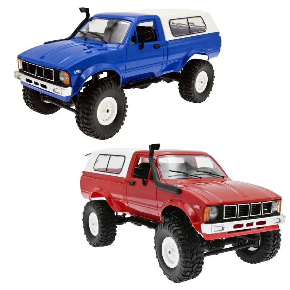 

WPL C24 1:16 RC Car Remote Control Off-road Car DIY High Speed Truck RTR for Boys Gifts Toy Upgrade 4WD Metal KIT Part Crawler