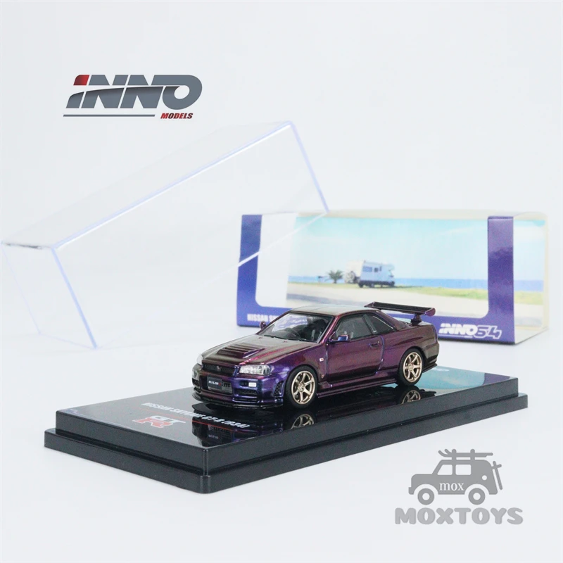 INNO 1:64 NISSAN SKYLINE GT-R (R34) Midnight Purple II Diecast Model Car 
INNO 1:64 NISSAN SKYLINE GT-R (R34) Midnight Purple II Diecast Model Car