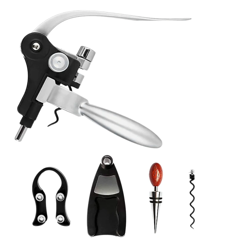 5 PCS Rabbit Ears Bottle Opener Set Bar Lever Corkscrew Steel Opener Bottle Openers Kitchen Accessories
5 PCS Rabbit Ears Bottle Opener Set Bar Lever Corkscrew Steel Opener Bottle Openers Kitchen Accessories